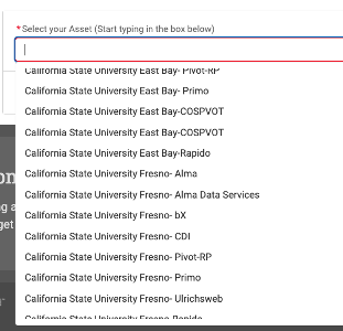 screenshot of list of libraries and applications in SalesForce